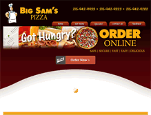 Tablet Screenshot of bigsamspizza.com